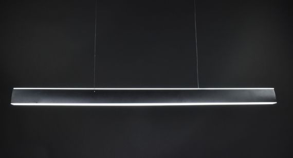 Люстра світлодіодна підвісна LED світильник для квартири на стелю лед 27346 Чорний 15-120х6х100 см. | Зображення 9