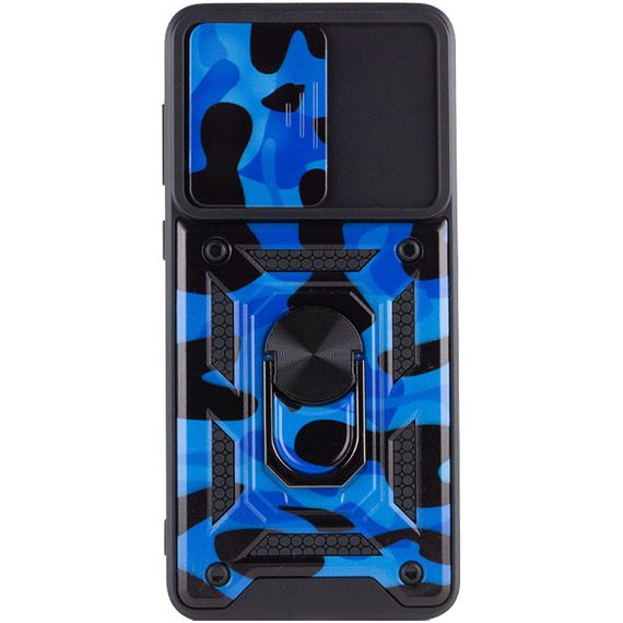 Ударостійкий чохол Camshield Serge Ring Camsung Galaxy A73 5G TPU+PC, Кольцо-держатель, Синий / Army Blue | Зображення 3
