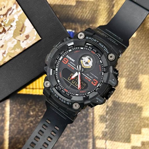 Годинник наручний Patriot 001RDSSO ССО Чорні з червоним + Коробка | Зображення 4