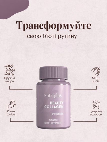 Набір вітамінів для краси та здоров'я волосся нігтів шкіри Farmasi Nutriplus | HSN формула краси +Beauty Collagen + Вітамін С | Зображення 4