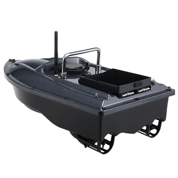 Кораблик для рибалки Fishgang C118 Автопілот Підсвітка Кораблик для завезення підгодовування та снастей (Carbon) | Зображення 1