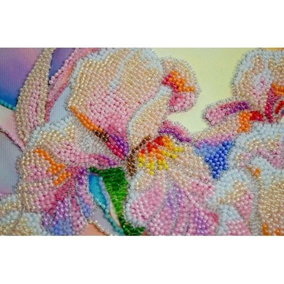 Набор для вышивания бисером "Цветочное вдохновение" AB-928 на натуральном холсте | Зображення 3