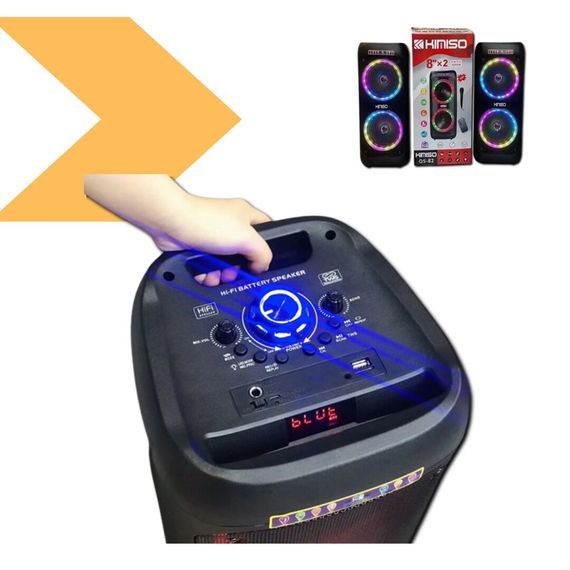 Портативна Bluetooth колонка з вбудованим сабвуфером KIMISO QS-82 (QS-82_2678) | Зображення 7