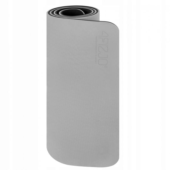 Коврик (мат) для йоги та фітнесу 4FIZJO TPE 1 см Grey/Black 4FJ0203 (P-5907739311931) | Зображення 1