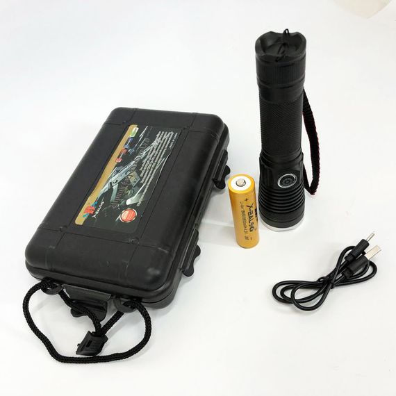 Ручний ліхтар cob Police, Ліхтарик на всі випадки, Ударостійкий водонепроникний ліхтар IP-98 | Зображення 3