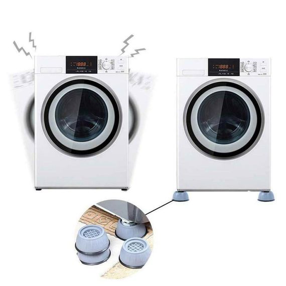 Антивибрационные подставки для бытовой техники, 4шт / Подставки под стиральную машину на присосках | Зображення 1