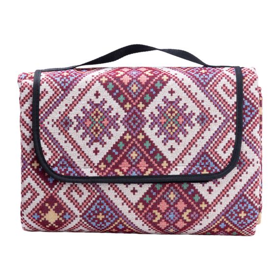 Коврик для пикника жаккардовый, красный LU012R