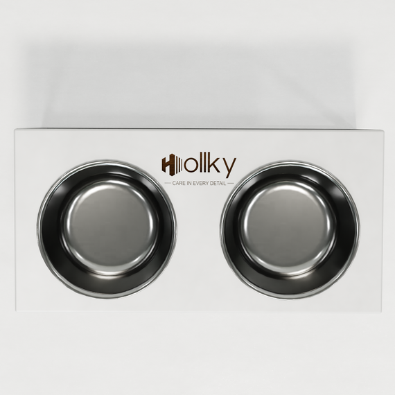 Миски на подставке для средних и больших собак Hollky Base L (2 × 0,95 л) BL-422120-GRWH | Зображення 4