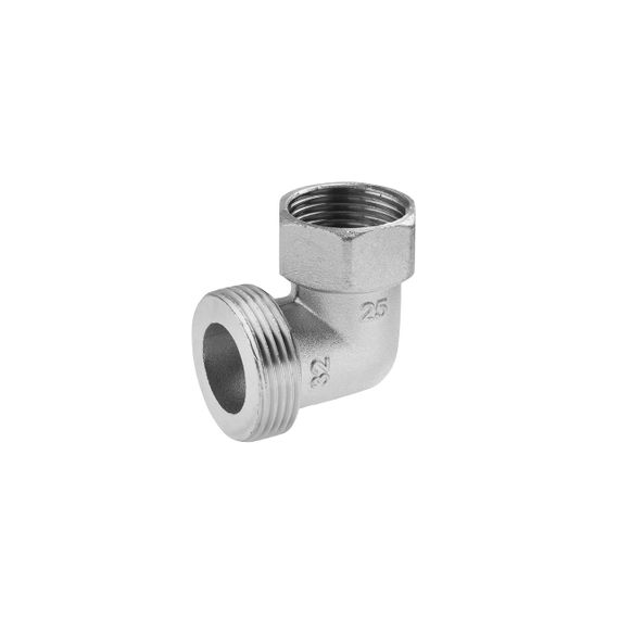 Угольник переходной усиленный LexLine 1 1/4"х1" ВЗ никелированный НК0133-Вн