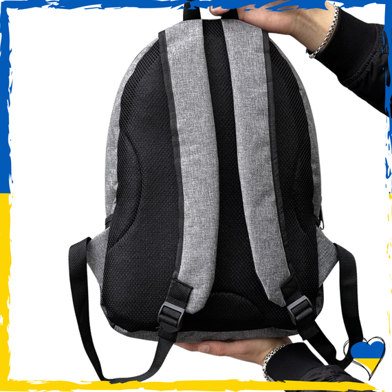 Рюкзак Puma сірий, Пума. Вмісткий рюкзак, брендовий, солідний. 2 відділення. Унісекс | Зображення 3