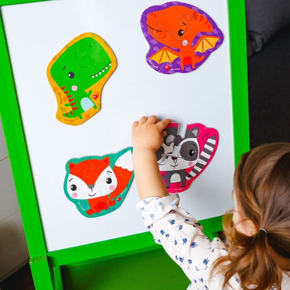 Магнітні бебі пазли "Динозаврики" Vladi Toys VT3208-16 | Зображення 1