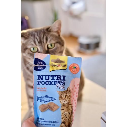 Ласощі для кішок GimCat Nutri Pockets Fish Лосось 60 г | Зображення 5