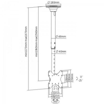 Кронштейн ITech Celb-52L | Зображення 1