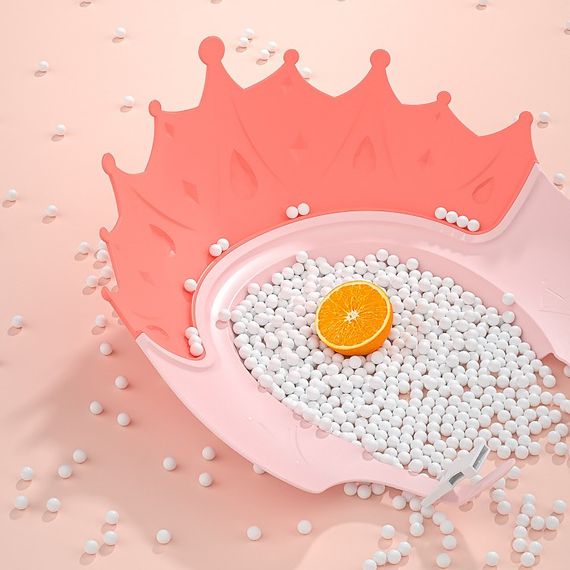 Козирок для миття голови купання малюка на застібці Корона Жовтий | Зображення 6