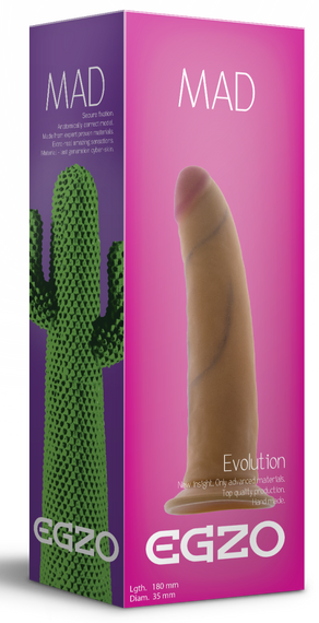 Фалоімітатор EGZO Ciberskin D001 (18 см х 3,5 см) Sex Aura | Зображення 3