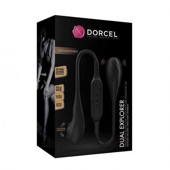 Вібратор на гнучкому зчепленні зі стимуляцією пальчиком Dorcel DUAL EXPLORER | Зображення 9