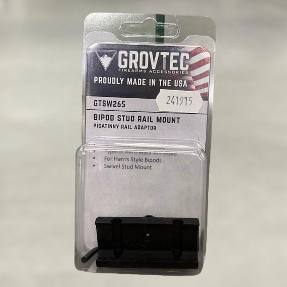 Адаптер для сошок GrovTec (GTSW265) на Picatinny (під антабку QD), кріплення для сошок на планку Пікатінні | Зображення 1