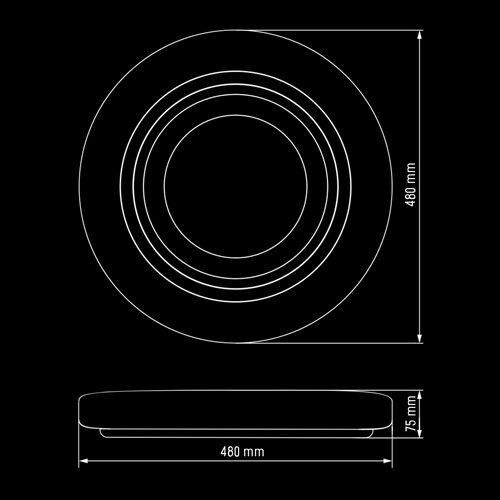 Светильник  светлодіодний Biom SMART SML-R11-80/2 3000-6000K 80Вт с д/у | Зображення 5