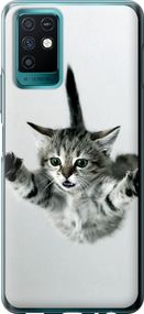 Чехол на Infinix Note 10 Летящий котёнок "2322u-2763-17620"