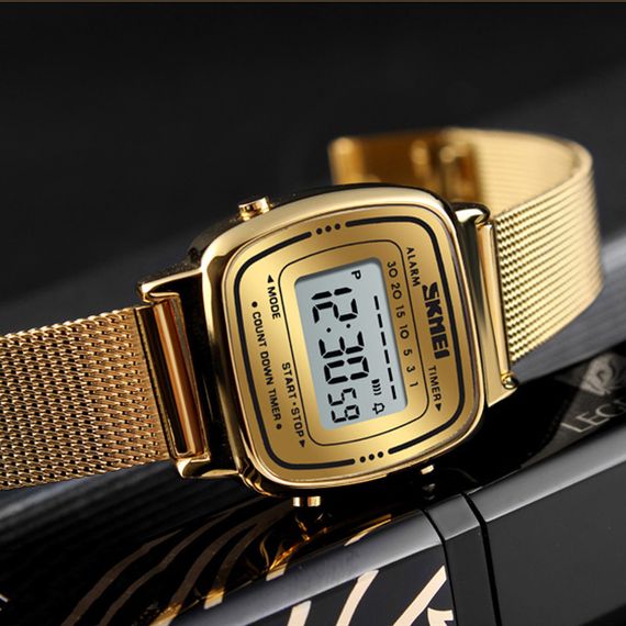 Годинник S2kmei 1901MHGD Gold Mesh | Зображення 2
