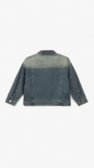 Куртка джинсова для дівчинки Do La La 20115 134 см Синій shop (2000999430213) | Зображення 3