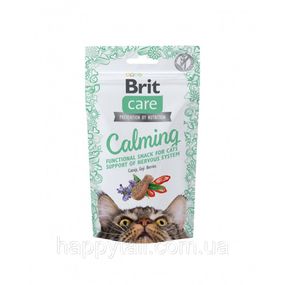 Лакомство Brit Care Functional Snack Calming д/котив для поддержки нервной системы с курицей 50 г