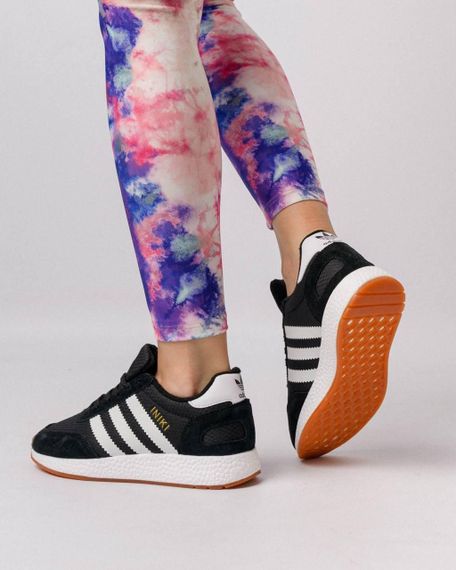 Зимние женские кроссовки Iniki  Fleece Termo Black White Stripes Gum, Вьетнам | Зображення 6