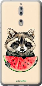 Чохол на Nokia 8 Єнотик з кавуном "4605u-1115-2448"