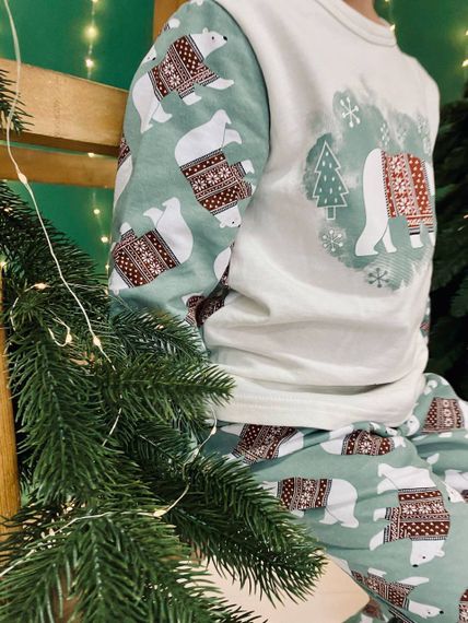 Піжама дитяча "Family look" Носи своє 128 Зелений (p-7569-97076) | Зображення 2