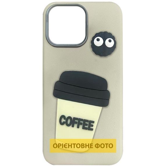 Чохол TPU Leather Toys для Apple iPhone 17 Pro (6.3") Coffee / Sand