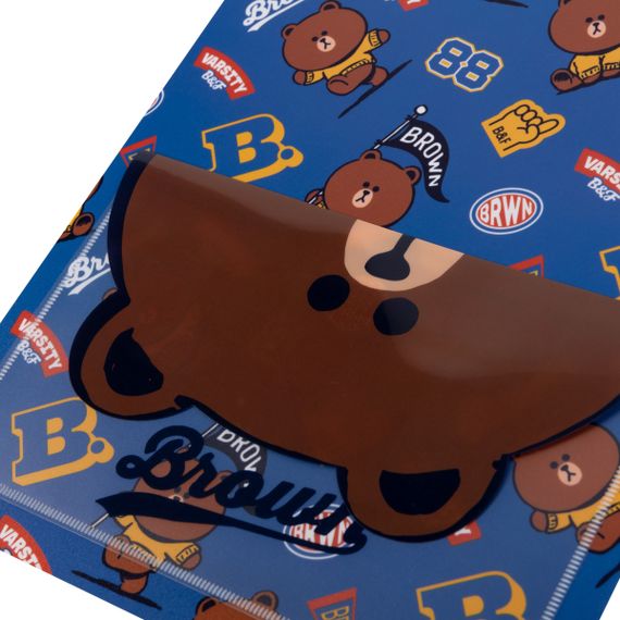 Папка на 20 файлов A4 YES Line Friends Brown 492109 | Зображення 1