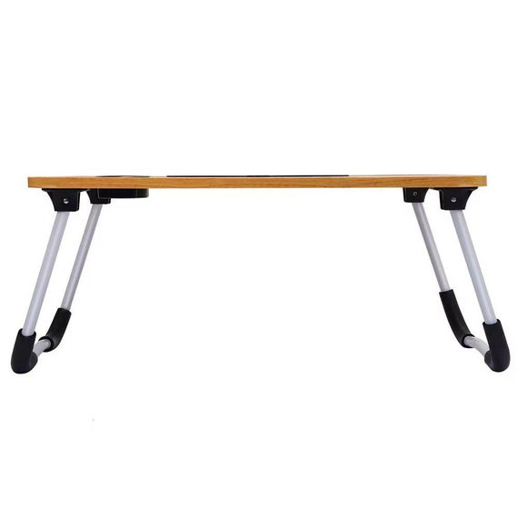 Складной столик-подставка для ноутбука и планшета 60х40х27 см, Коричневый / Деревянный столик в кровать с | Зображення 8