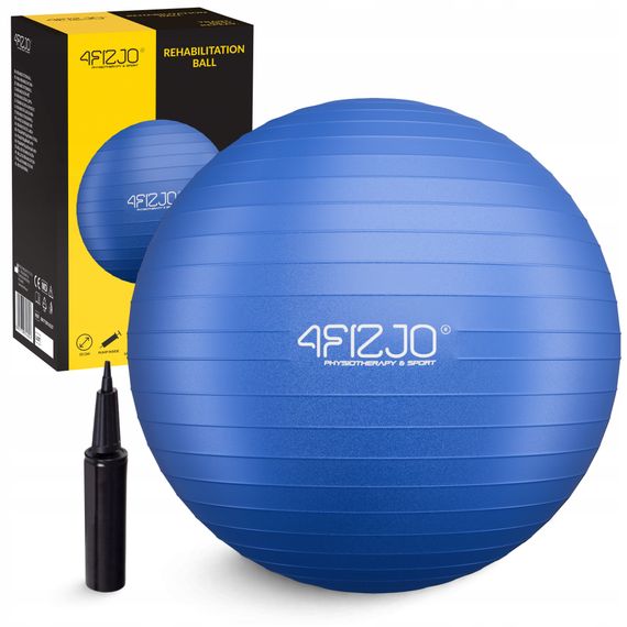 М'яч для фітнесу (фітбол) 4FIZJO 85 см Anti-Burst Blue (P-5907739316400)