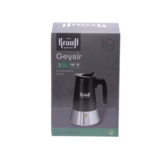 Кавоварка гейзерна з нержавіючої сталі Krauff Spritzer 26-203-072, 450 мл на 9 чашок для еспресо | Зображення 5
