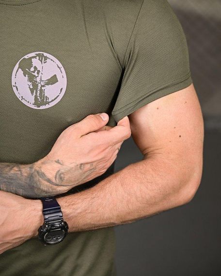 Тактична потоотводна футболка Покровськ oliva ПП4680 | Зображення 4