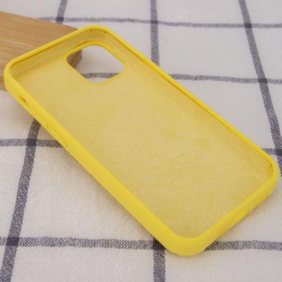 Чехол Silicone Case Full Protective (AA) для Apple iPhone 12 Pro Max (6.7") Желтый / Yellow | Зображення 2