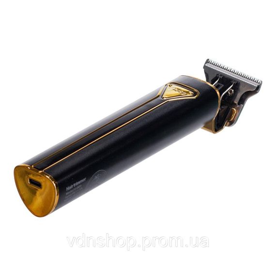 Тример для стрижки волосся акумуляторний 4 насадки Чорний VGR V-009 | Зображення 3