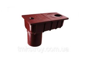 Колодец с прямым сливом водосточной системы Profil (Профиль) 130/100, Коричневый