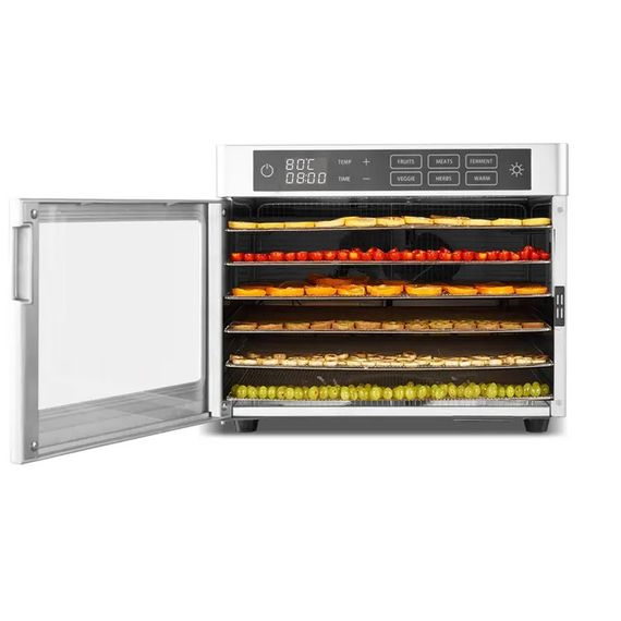 Дегидратор бытовой Tekhniko DH-06F-SS (6 лотков 30*28 см) | Зображення 1