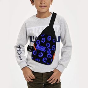 Сумка через плече дитяча Among Us 29х17 см сумка слінг для хлопчика (02039)