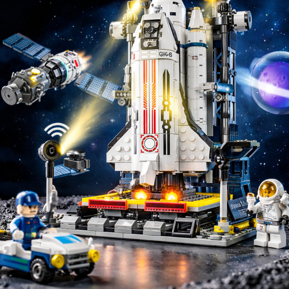 Конструктор Космическая Ракета шаттл / Космическая станция / Space Shuttle 458 деталей | Зображення 2