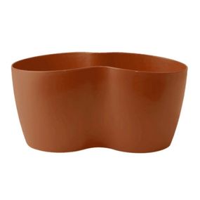 Вазон "Кактусник" на 2 рослини 0,9 л теракотовий