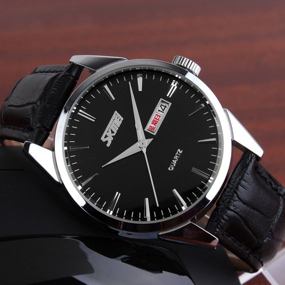 Skmei 9073SIBK-S Silver-Black lady | Зображення 2