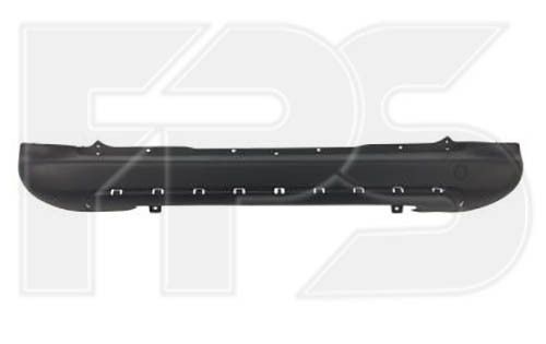 Задний бампер Citroen Berlingo / Peugeot Partner 08-12 без отв. под п/троник, с отв. под накладку (FPS) 7410GE