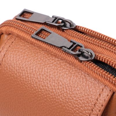 Сумка Vintage На пояс на два отделения из натуральной кожи Рыжая (22737) | Зображення 1