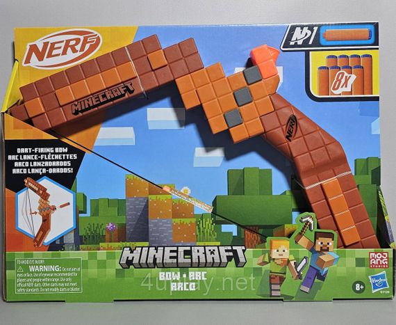 Лук Майнкрафт Hasbro Nerf Minecraft Bow Dart Blaster | Зображення 4