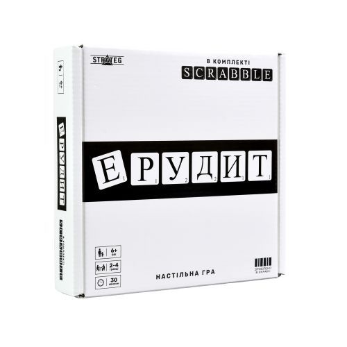 Настільна гра "Ерудит" чорно-білий укр | Зображення 2