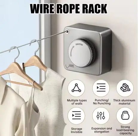 Складна настінна сушарка для білизни | Зображення 3