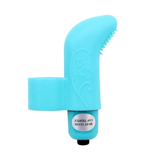 Вібратор на палець із рельєфом Chisa MisSweet Finger Vibe, блакитний Sex Aura | Зображення 2