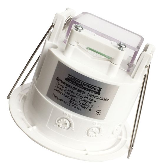 Датчик движения ДР-МХ 17 білий 1200Вт 360гр 10м IP20 микроволновой Ny95505262 | Зображення 2